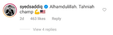 Syed Saddiq congratulating on national Paralympian engagement