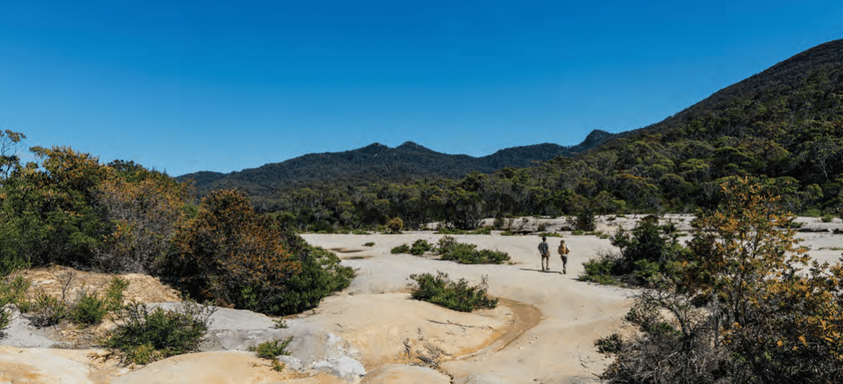 Old mine site, Little Blue Lake, Tasmania.