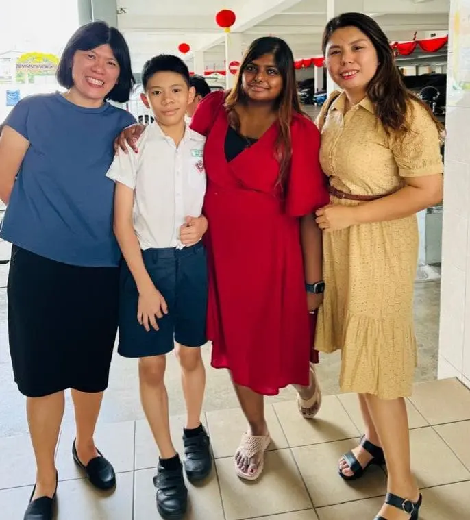 teacher jaslene and colleague and student