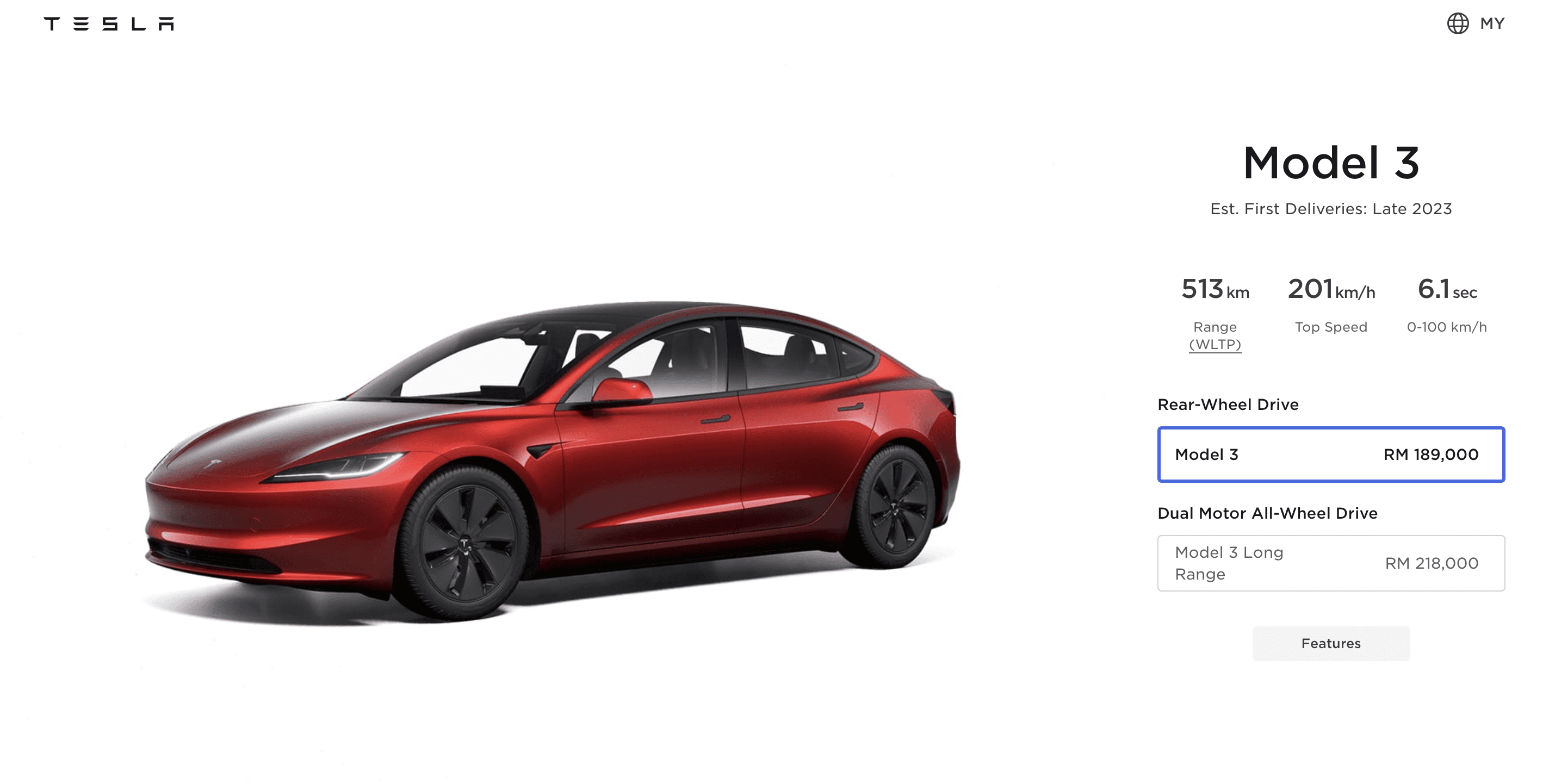 Tesla Model 3 Malaysia 2