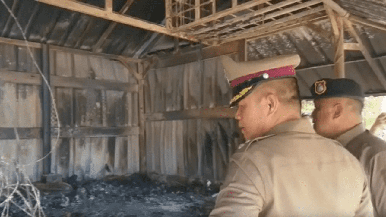 Thai police investigating crime scene