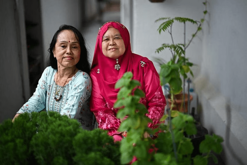 Thangah and Fatimah, childhood best friends turned sisters