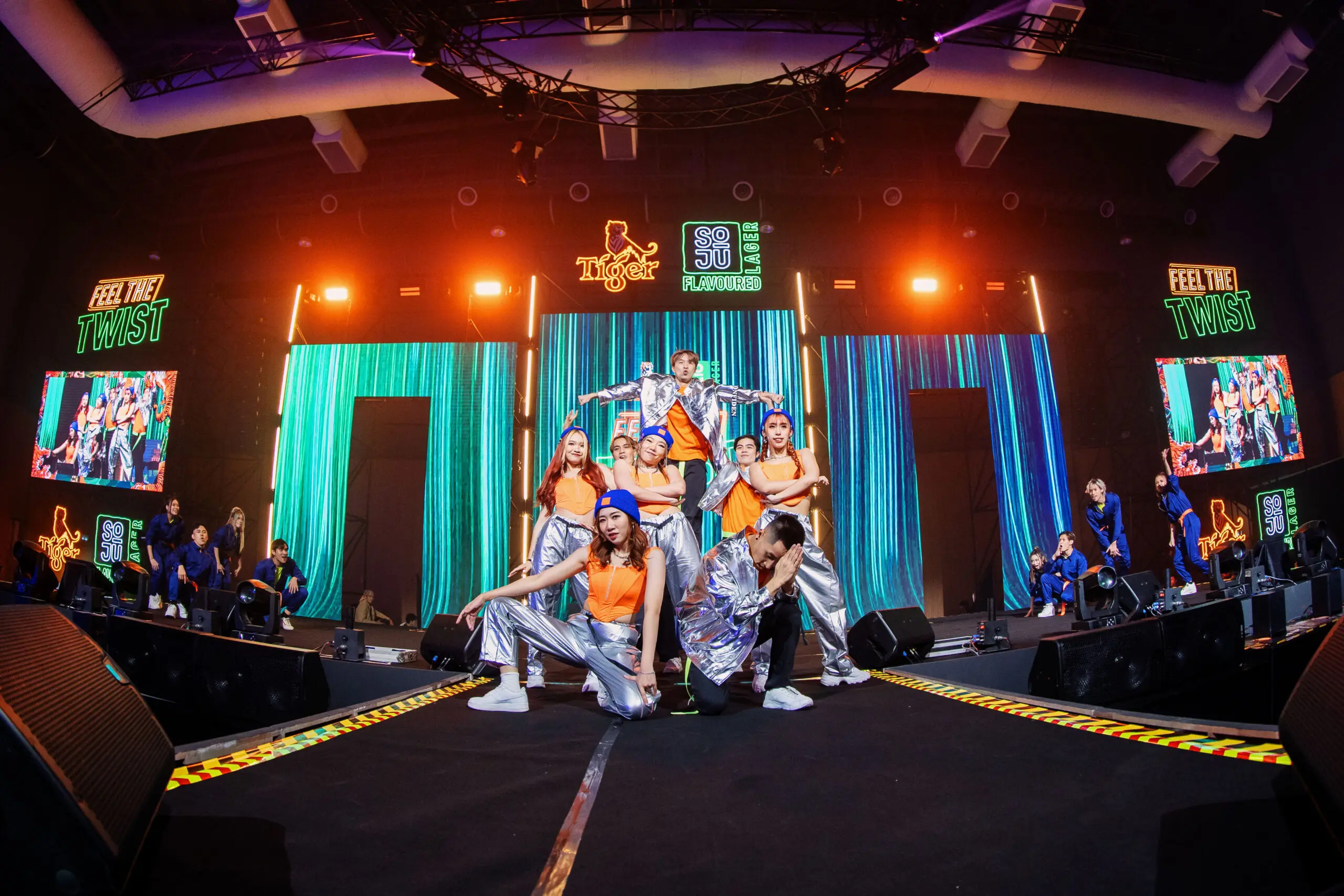 The Black Royals performing at the Tiger Soju Flavoured Lager launch party