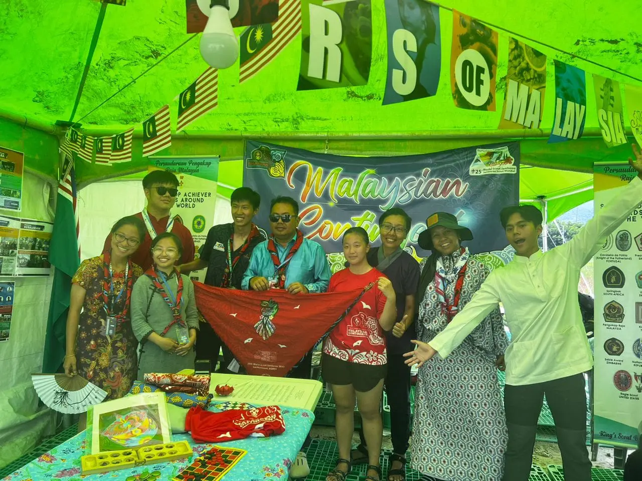 The Malaysia Contingent At 25th World Scout Jamboree