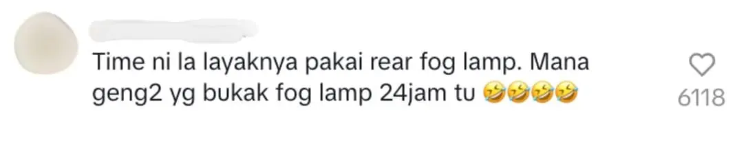 This is the time to use fog lamp