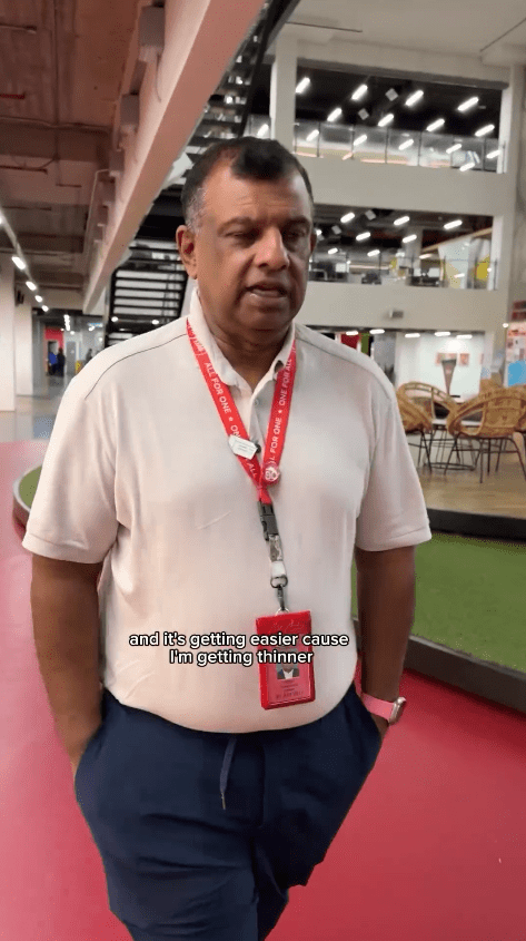 tony fernandes saying he gets thinner