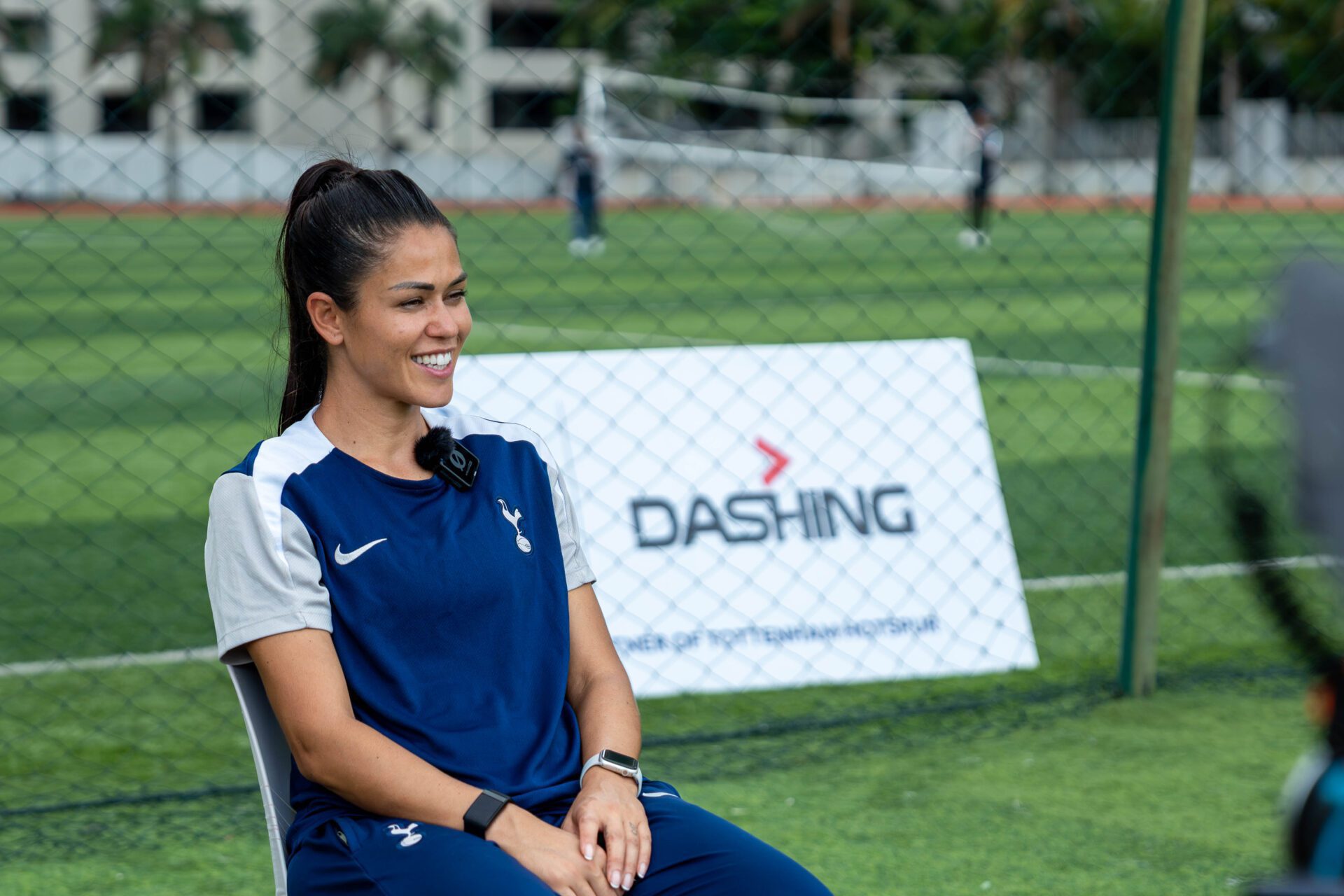 Tottenham Hotspur’s Coach Shannon Moloney guiding young talents through high-intensity drills at the Biasiswa Bakat Dashing Talent ID Camp. (1)