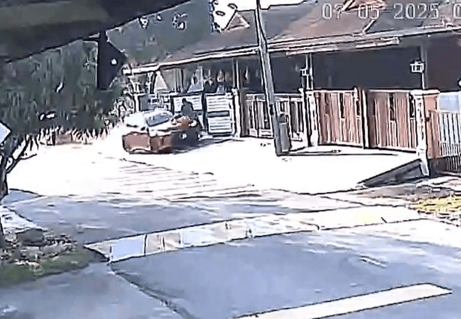 Toyota Yaris crashes into M'sian man