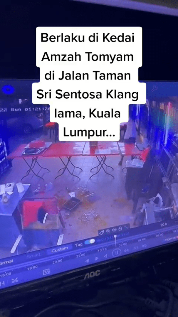 M'sian Man Thrashes Tomyum Restaurant In KL After He Was Told Food Had Sold Out