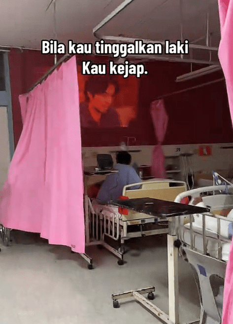 Turning hospital into movie theater