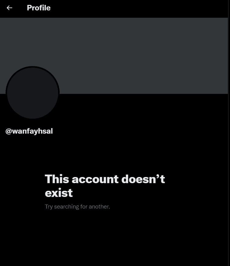 Wan Ahmad Fayhsal Wan Ahmad Kamal's deleted Twitter account