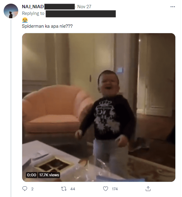 Netizens dubbing the naked man 'Spiderman'