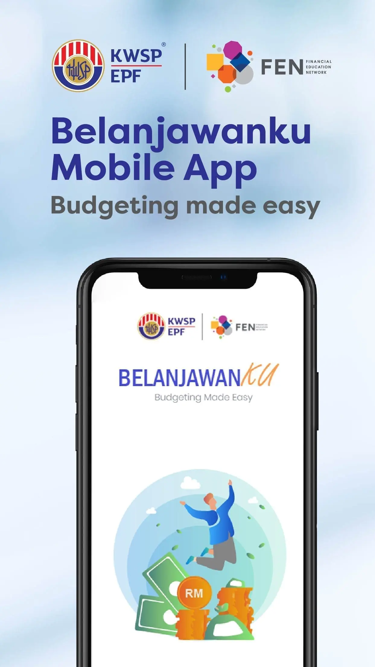 Belanjawaku mobile app user interface