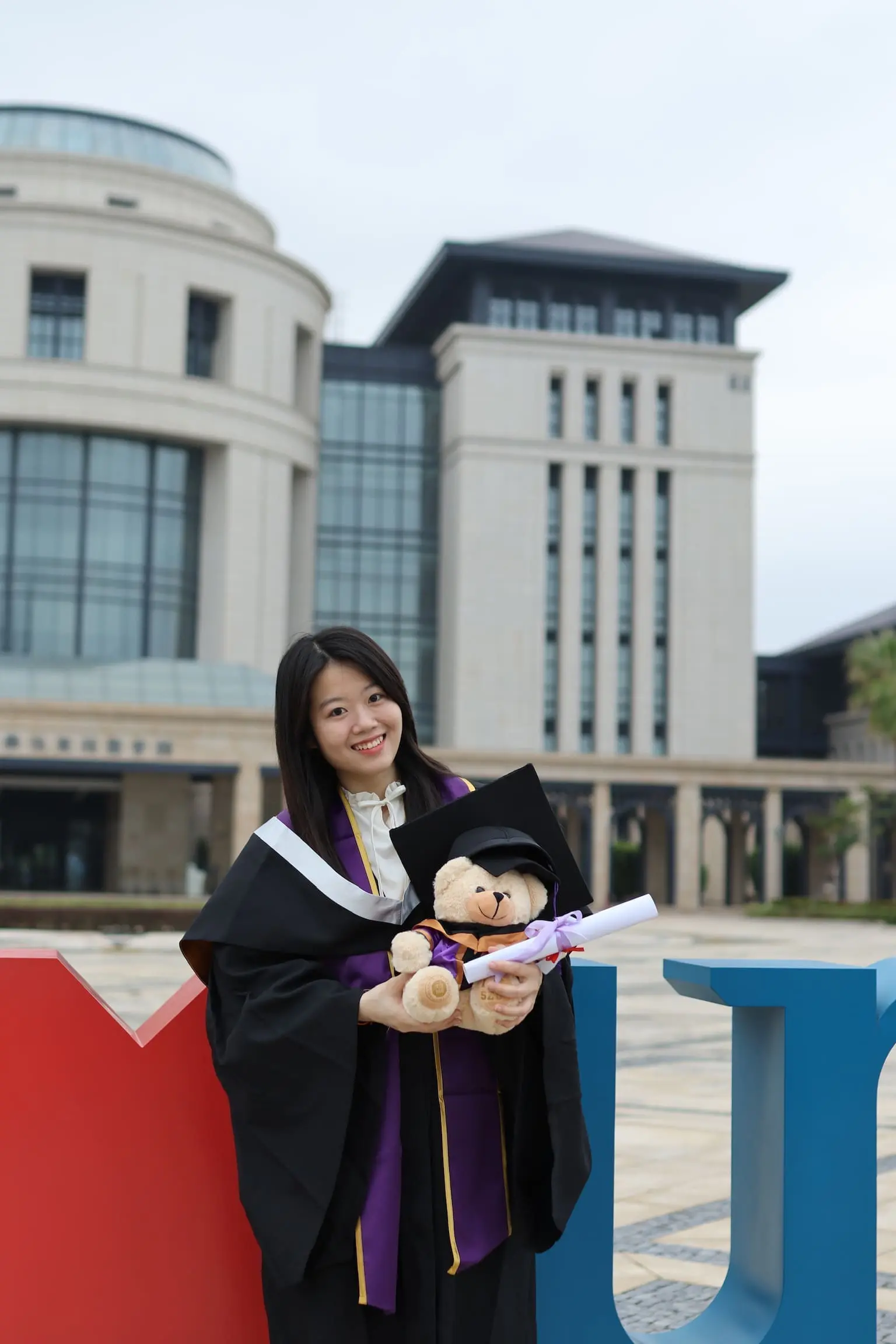 Vanessa Tan at her uni graduation