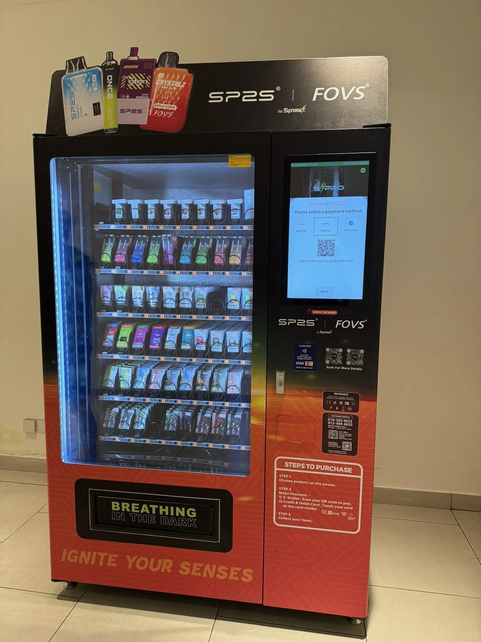 Vape machine at KL mall