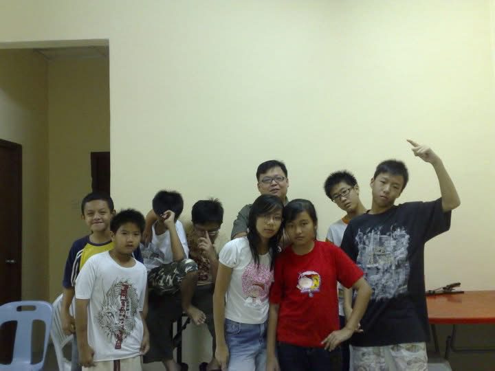 Vincent with his students