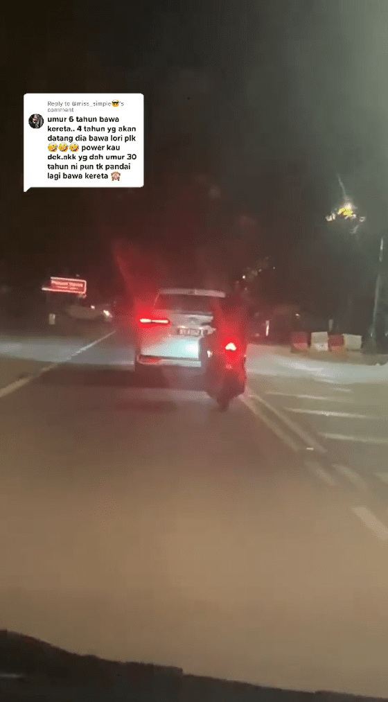 Toyota Vios driven by 6 years old Malaysian boy caught on tape.
