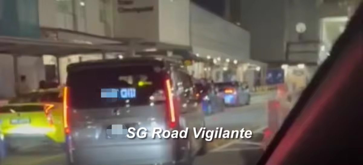 Vulgar phrase on SG car display screen 2