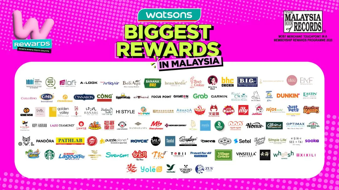 W Rewards Is The Biggest & Most Powerful Rewards Program In M’sia - 5000 locations