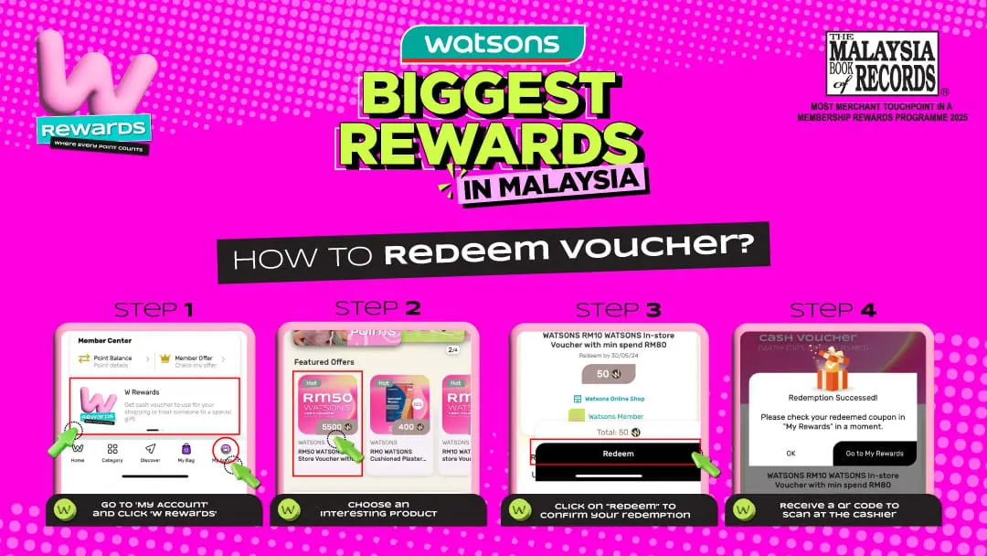 W Rewards Is The Biggest & Most Powerful Rewards Program In M’sia - how to redeem voucher