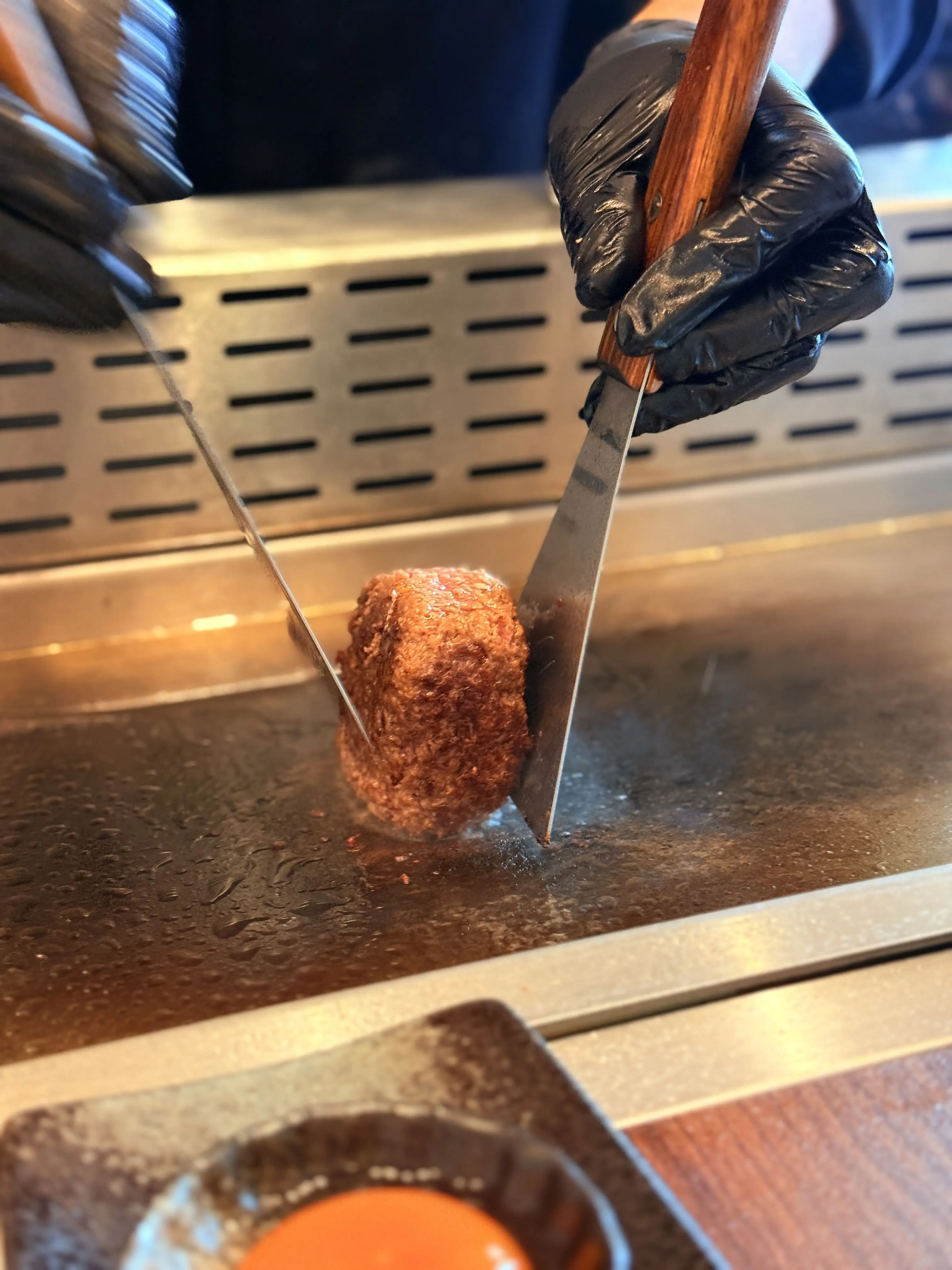 Wagyu beef hamburg grilling