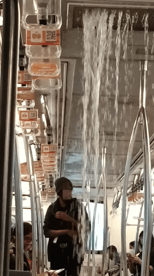 Water pouring into LRT