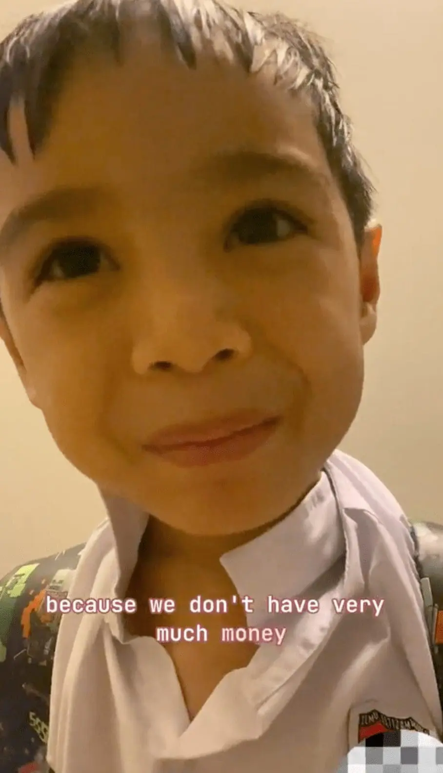 We don't have much money 7yo malaysian thoughtful boy shares 2