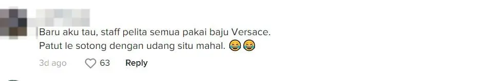 M'sians Amused By RM5,500 Versace Shirt That Resembles Nasi Kandar Pelita’s Uniform comment 3