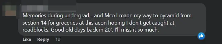 Aeon Sunway Pyramid Will Be Closing On July 31 After 16 Years In Business comment 3