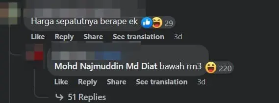 M'sian Gripes Over Being Charged RM4 For Rice With Curry, Netizens Tell Him To Stop Whining comment 3