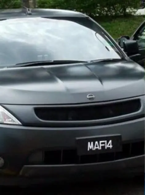 Car with 'MAFI4' number plate