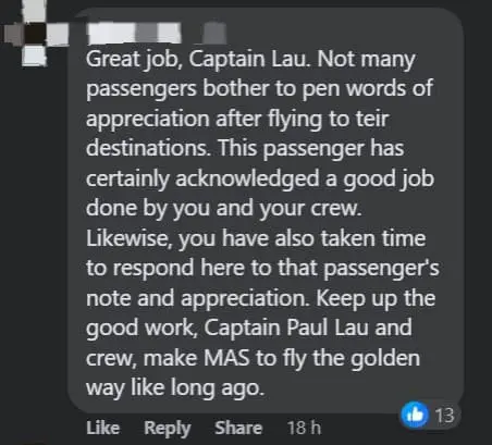 Malaysia Airlines Passenger Thanks Pilot For Smooth Flight By Penning Note On Sick Bag