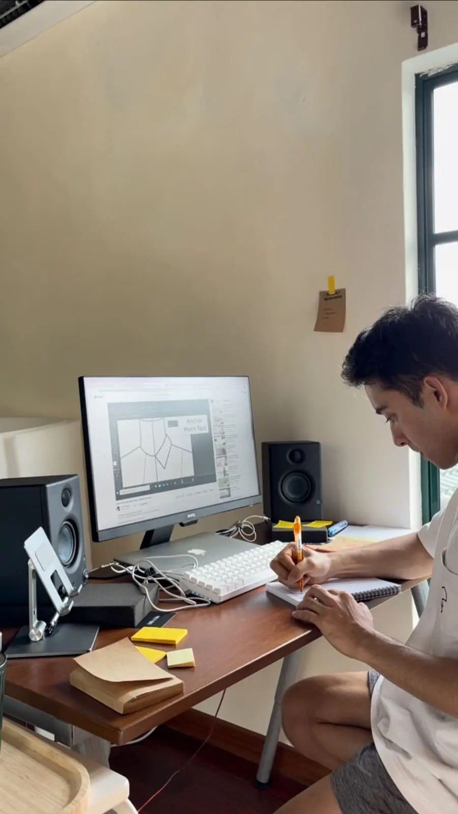 Juju designing his kImonos