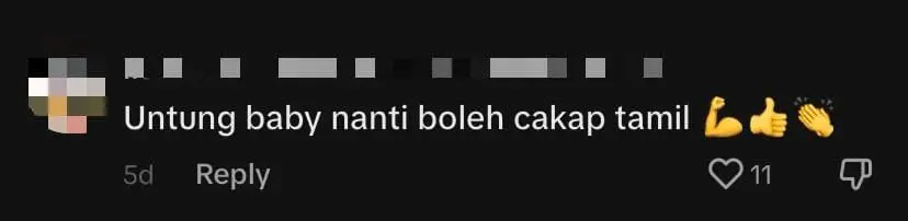 M'sian Indian Woman Speaks To Neighbour’s Baby In Tamil, Melts Netizens' Hearts comment 3