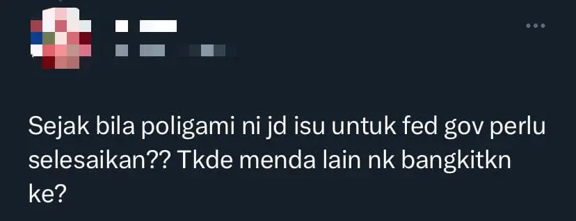 PAS MP Bashed For Suggesting Polygamy As 'Way Out' For M'sian Women Who Marry Late comment 3