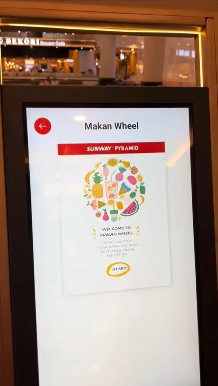 Start of the 'Makan Wheel' at Sunway Pyramid