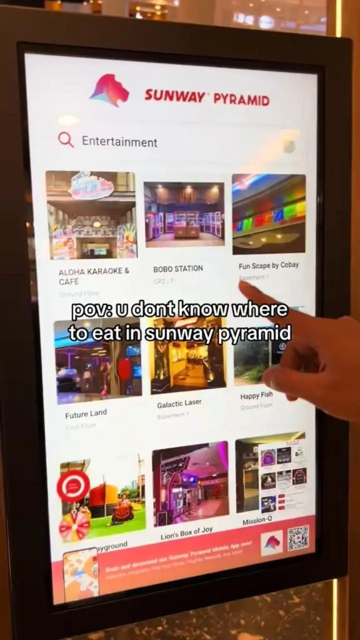 'Makan Wheel' kiosk at Sunway Pyramid