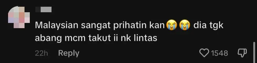 M'sian Man Asks GF To Film Him Crossing The Road, Plan Gets 'Ruined' By Kind Stranger comment 3