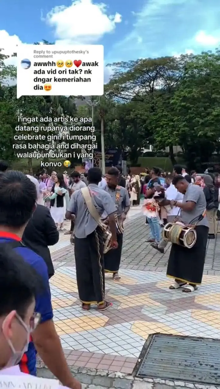 Indian percussion band playing at convocation ceremony at UM