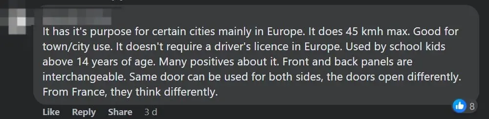 M'sian Netizens Amused By Pint-Sized Electric Car Roaming In KL