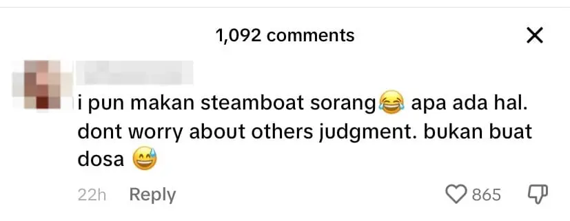 'Single, Introvert, & A Good Cook' - M'sian Man Goes Viral For Eating Steamboat Buffet Alone comment 1