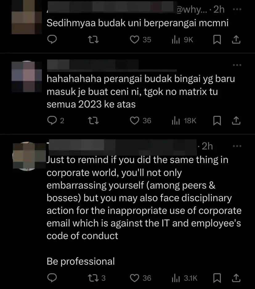 UiTM’s Official Email Gets Spammed After One Of Its Students Used It For FYP Survey comment 1