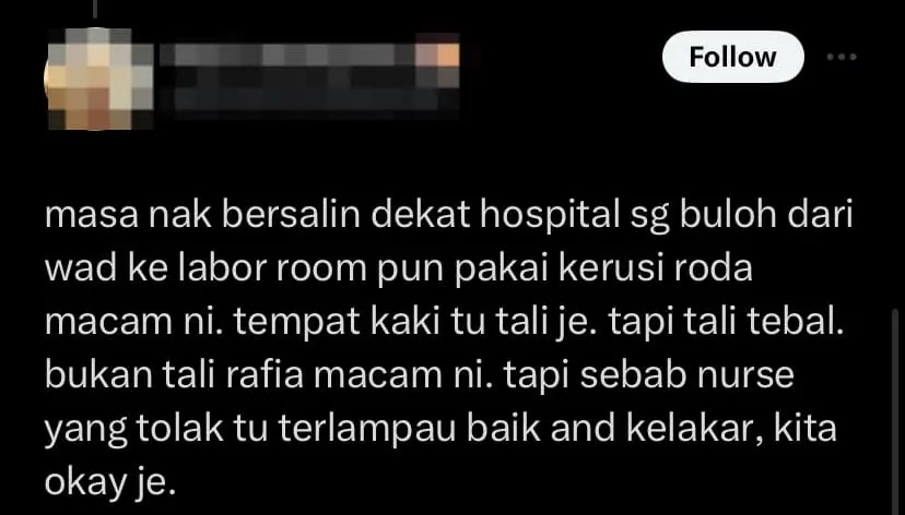 Deteriorating Wheelchairs At Johor Hospital Spark Concern, MOH To Take Action comment 1