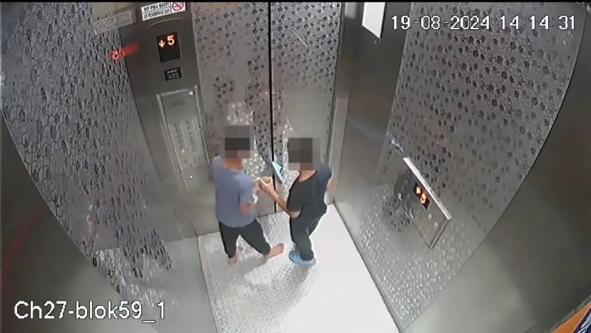 Lift Footage Shows Slipper Placed Between Door Was What Caused 2 M'sian Boys To Be Stuck For 9 Hours