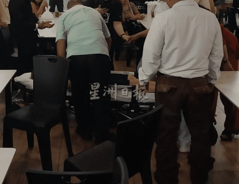 Woman dies at Kuching kopitiam