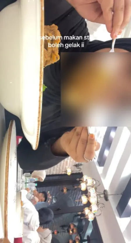 Woman eating in a restaurant