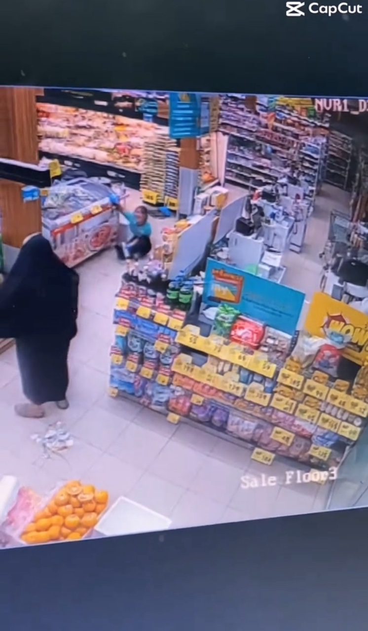 woman fell after seeing a man in nun costume