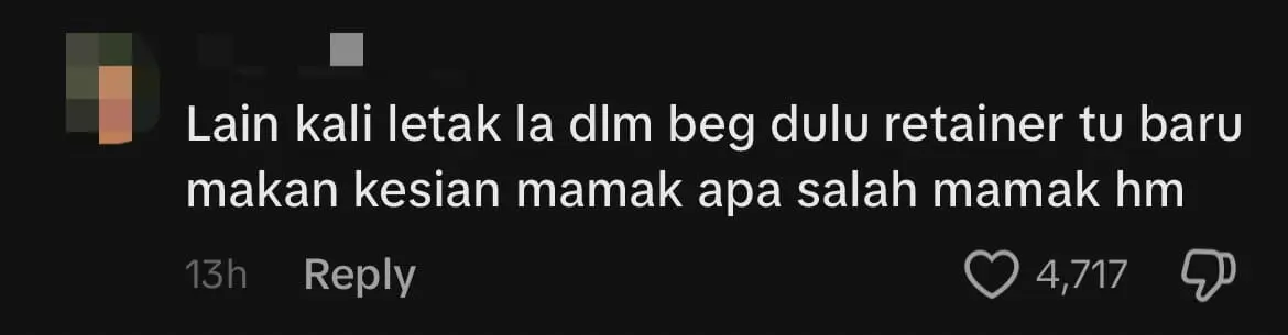 Mamak Staff Dig Through Rubbish Bin To Find Woman's Retainers She Threw Away By Accident comment 1