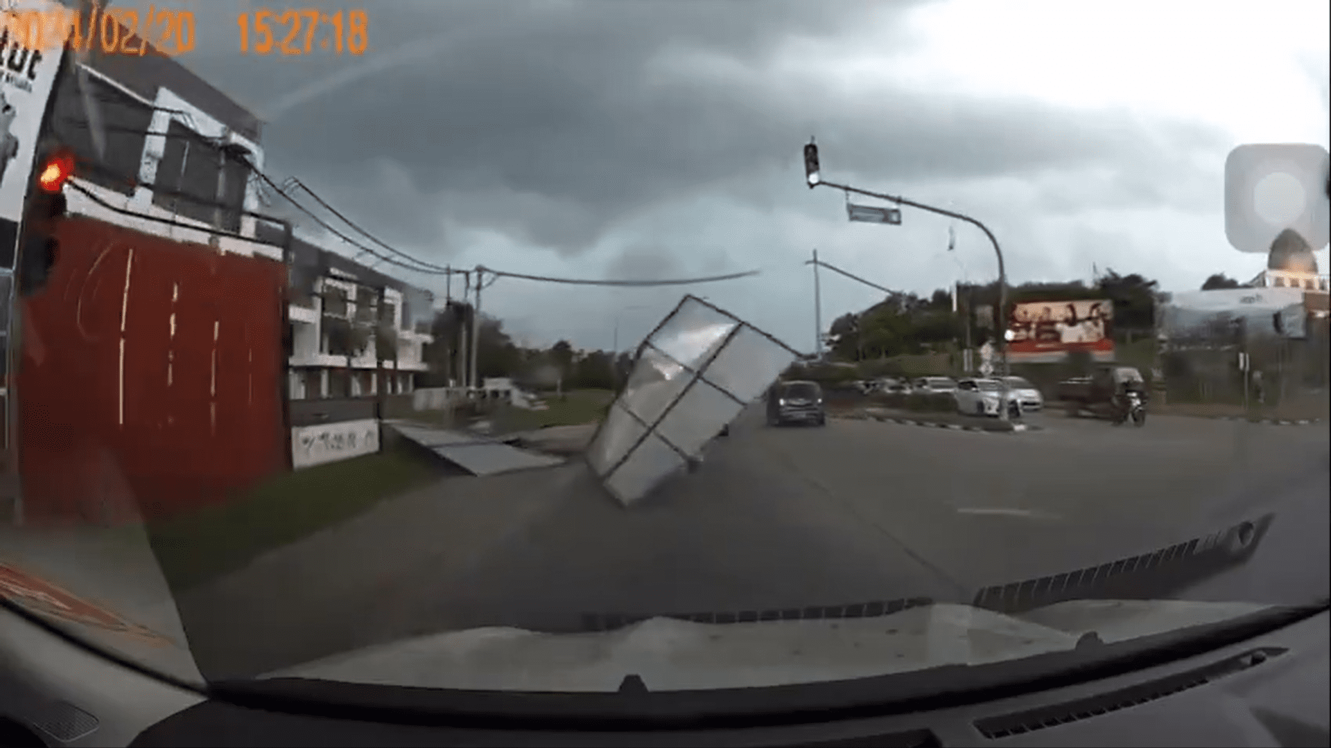 M'sian woman gets hit by billboard