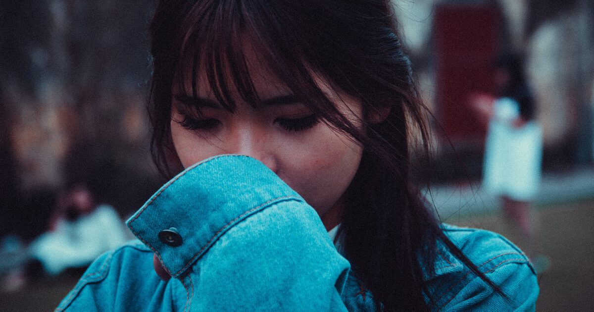 woman looking disgusted